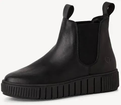 Tamaris Leder Chelsea Boot Damen Stiefel Stiefeletten schwarz 40