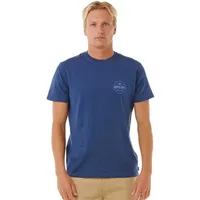 Rip Curl Staple Kurzarm-t-shirt - Washed Navy - XL