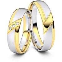 Trauringe Bremerhaven 750er Weifl-/Gelbgold - 4500