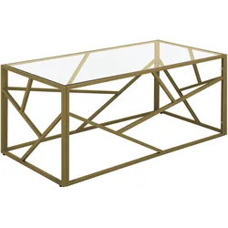 Couchtisch ORLAND Glas Gold