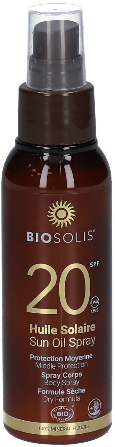 Biosolis Huile Solaire Spf20 Bio Spray