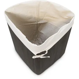 Relaxdays Wäschekorb schwarz