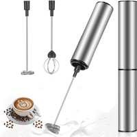 Oniissy Elektrischer Milchaufschäumer mit Doppeltem Quirl, USB Wiederaufladbar Milchschäumer Schneebesen, Aufschäumer für Kaffee/Latte/Cappuccino/Sahne/Macchiato/Eier Schlagen