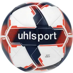 UHLSPORT Ball MATCH ADDGLUE, weiß/marine/fluo rot, 5