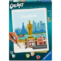 Ravensburger CreArt Malen nach Zahlen Citys 1 St. Farbenfrohes Bangkok