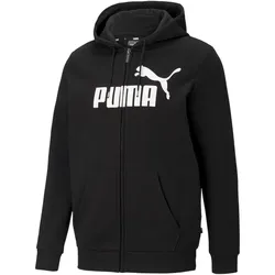 PUMA Ess Big Logo Fleece-Kapuzenjacke Herren PUMA black S