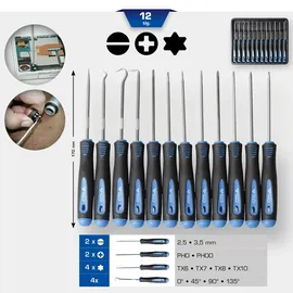 BRILLIANT TOOLS Haken- und Schraubendreher-Satz 12-tlg.