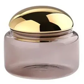 Giftcompany Voile Glasdose S grau/gold 8,5 cm