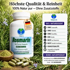 VitalLife Rosmarin Kräuter Kapseln 180 St.