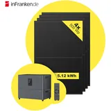 Sicatron 2000W Balkonkraftwerk - 4x 500 Watt - Marstek Jupiter C plus & Erweiterungsbatterie 5,12 kwh InFranken Deal - ohne Smart Meter