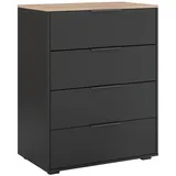 Vicco Kommode Betti Anthrazit Sonoma 80 x 102 cm 4 Schubladen