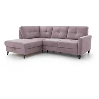 sit & more Ecksofa Valona Stoff Violett Flieder