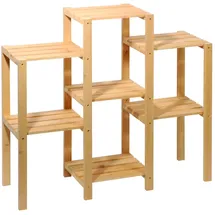 Dobar Blumenregal 7-flächig 97 x 87 x 31 cm Braun