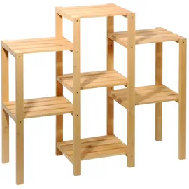 Dobar Blumenregal 7-flächig 97 x 87 x 31 cm Braun