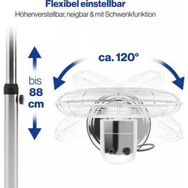 ProfiCare PC-VL3064MS 40 cm Standventilator Silber/Weiß