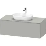 Duravit Waschtischunterschrank wandhängend „D-Neo“ 120 × 45,9 × 55 cm in Betongrau Matt