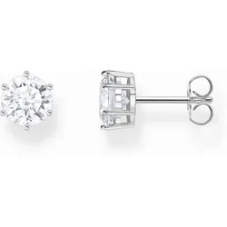 Ohrrstecker mit großem, weißem Zirkoniastein im Brillantschliff - Thomas Sabo Modell: H2300-051-14
