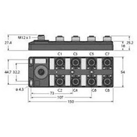 Turck TBIL-M1-8DOP 6814101 I/O System 1St.