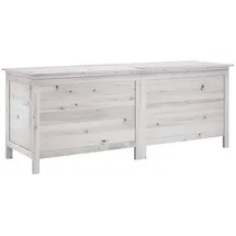 furnicato Gartentruhe 150 x 56,5 x 50 cm Weiß