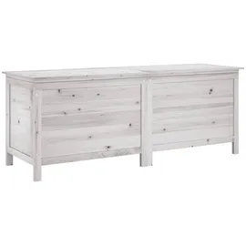 furnicato Gartentruhe 150 x 56,5 x 50 cm Weiß
