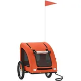 vidaXL Fahrradhundeanhänger orange