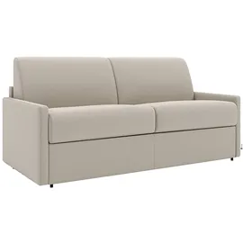 vente-unique Schlafsofa 4-Sitzer - Liegefläche: 160 cm - Matratzenhöhe: 22 cm mit Memory Schaum - Stoff - Beige - CALIFE