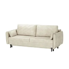Sofa.de Schlafsofa Mikrofaser 2-Sitzer Beige