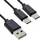 InLine USB-A auf 2x USB-C 2 m Schwarz