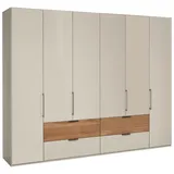 Dieter Knoll Kleiderschrank, Eichefarben, Champagner - 300x216x58 cm