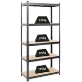 Proregal Schwerlastregal Ragnar für Gesamtlast 875kg Maße: 180x90x40 cm, Freizeit, Heimwerken, Werkstatt, Schwerlastregale