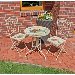3-tlg. Balkon-Set Bistro-Set Tischgruppe Sitzgruppe Balkon