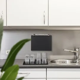 Relaxdays Barmatte 2er Set, mit Noppen, 40 x 30 cm, schwarz