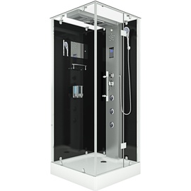 SeniorBad Dampfdusche Duschtempel Sauna Dusche Duschkabine D38-13R2 90x90cm ohne 2K Scheiben Versiegelung