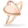 Liebeskind Berlin Fingerring Metal Heart - Gr. 56 - in Gold - wasserfest & hautfreundlich
