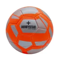 XTREM Toys Derbystar STREET SOCCER Heimspiel Fußball Größe 5, SILBER/ORANGE