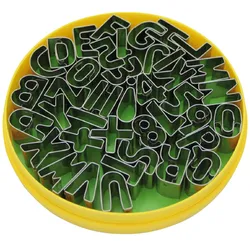 Schneider - Dekor Ausstecher im Satz "Buchstaben und Zahlen", 40-tlg., Höhe: 25 mm, Edelstahl