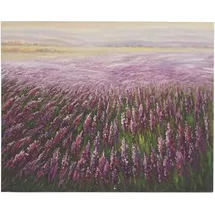 MCW Wandbild Blumenfeld, 100% handgemaltes ÖlgemäldeGemälde XL, 100x80cm