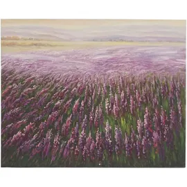MCW Wandbild Blumenfeld, 100% handgemaltes ÖlgemäldeGemälde XL, 100x80cm