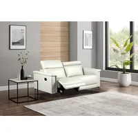 2-Sitzer OTTO HOME "Lund, mit Relaxfunktion und Kopfteilverstellung", beige (creme), B:160cm H:97cm T:100cm, Kunstleder 100% Polyurethan, Sofas, manuell od. elektrisch (m.USB-C), Echtleder, Kunstleder, Webstoff