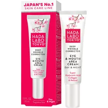 Hada Labo Tokyo Deep Wrinkle Corrector Augen- und Mundcreme 15 ml