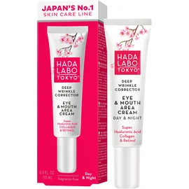 Hada Labo Tokyo Deep Wrinkle Corrector Augen- und Mundcreme 15 ml
