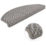 Kettelservice-Metzker Stufenmatten Treppenmatten Amsterdam Halbrund Taupe 15 Stück