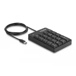 DeLOCK Nummernblock 19 Tasten - USB-C - Schwarz