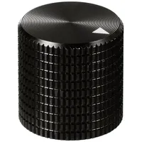 TRU Components TC-11613844 Drehknopf mit Knopfmarkierung Schwarz (Ø x