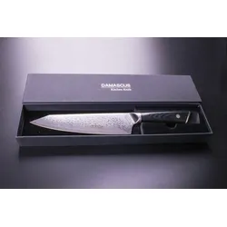 Muxel Kochmesser und Küchenmesser Damast Edelstahl Chefmesser mit 20 cm Klinge extra scharf Profimesser