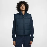 Nike Sportswear Classic Puffer Therma-FIT Weste mit lockerer Passform für Damen - Blau, M (EU 40-42)