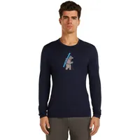 Icebreaker Oasis Long Sleeve Crewe Midnight Navy S