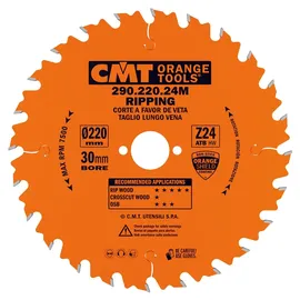 CMT 290.220.24M Handkreissägeblatt 220x2,8x30 Z=24
