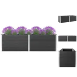 vidaXL Garten-Hochbeet 200x50x91 cm WPC Grau