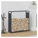 vidaXL Brennholzregal Kaltgewalzter Stahl 90 x 28 x 90 cm Anthrazit